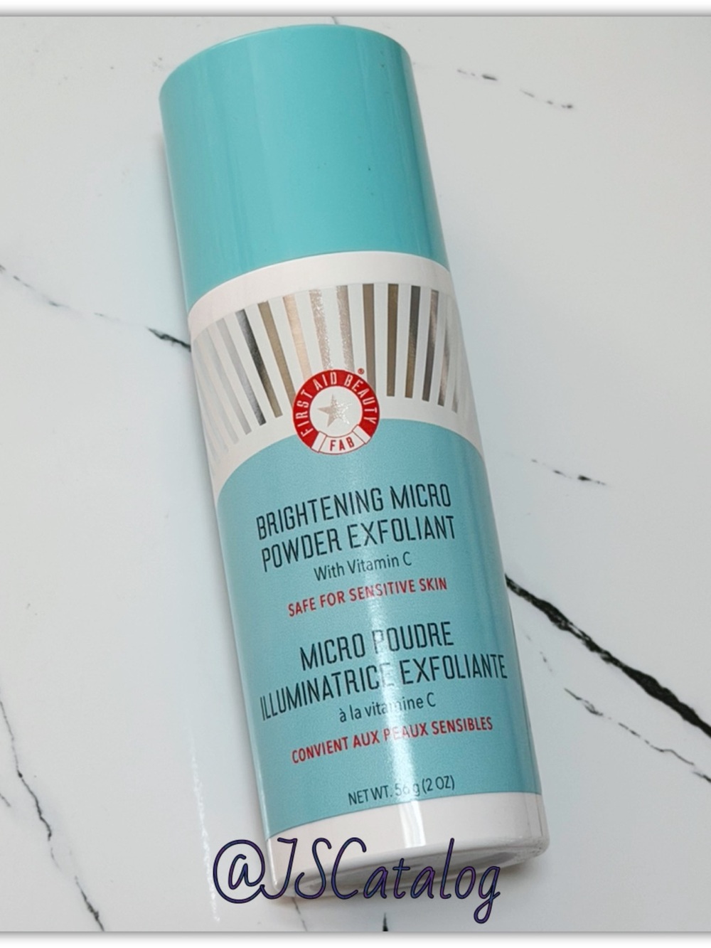 First Aid Beauty Brightening Micro Powder Exfoliant - Aqua Blue